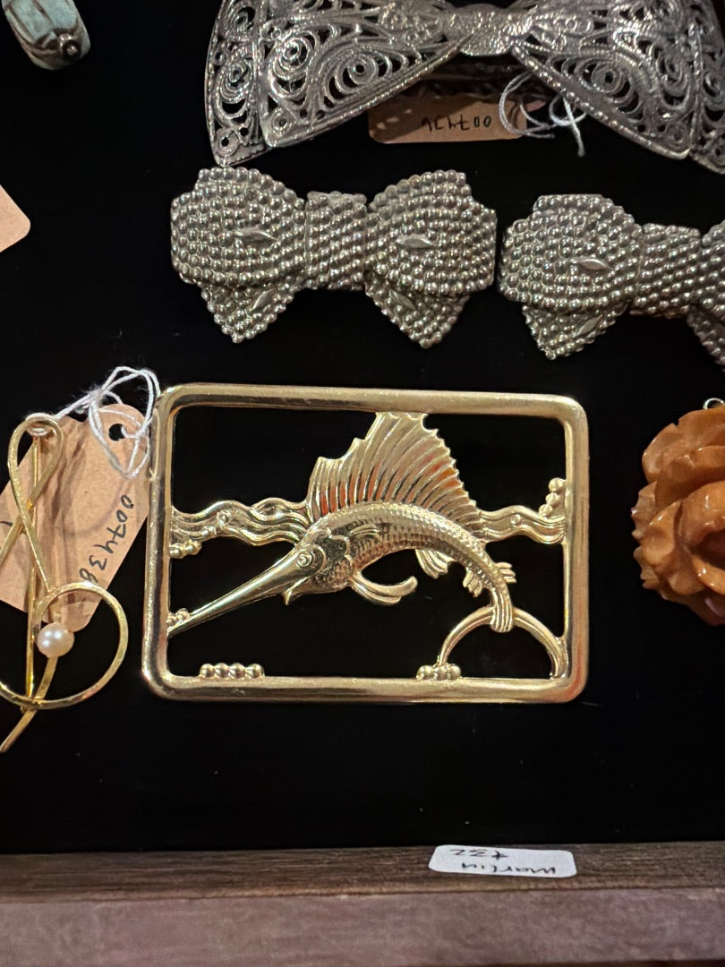 Swordfish brooch