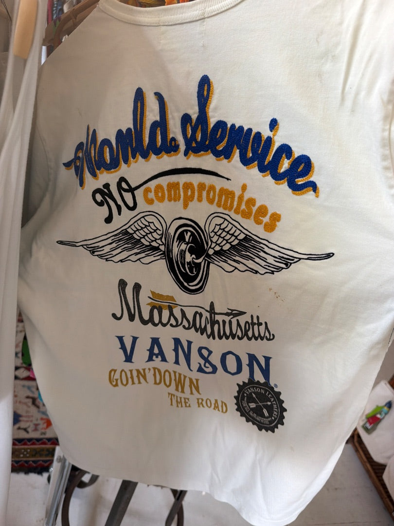 Vanson chain stitched tee