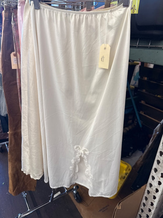 White Sears White slip skirt