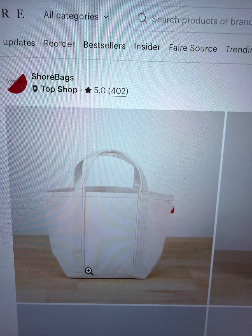 Shore bags Canvas mini tote