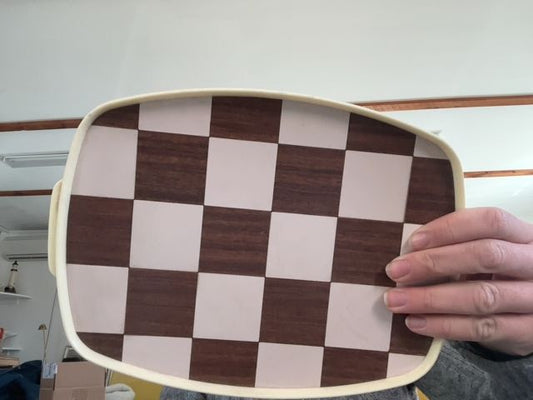 Swedish Checkered Melamine Tray
