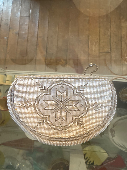 Antique beaded coin purse