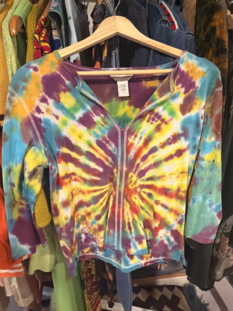 Banana republic tie dye upcycle