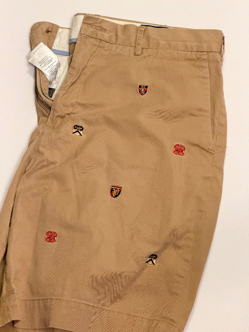 Tan Ralph Lauren Polo Ralph Lauren Crest Shorts 34, 34