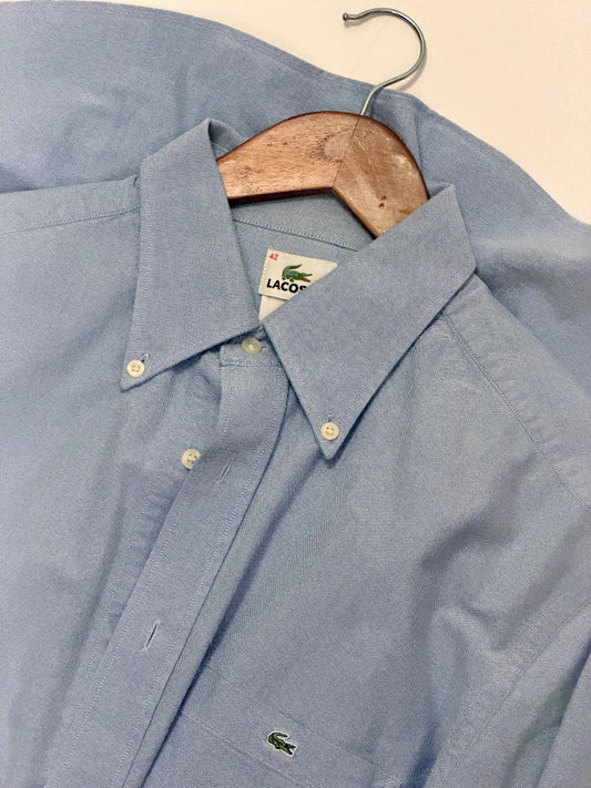 Blue Lacoste Vintage Lacoste Oxford Cloth Button Down, L