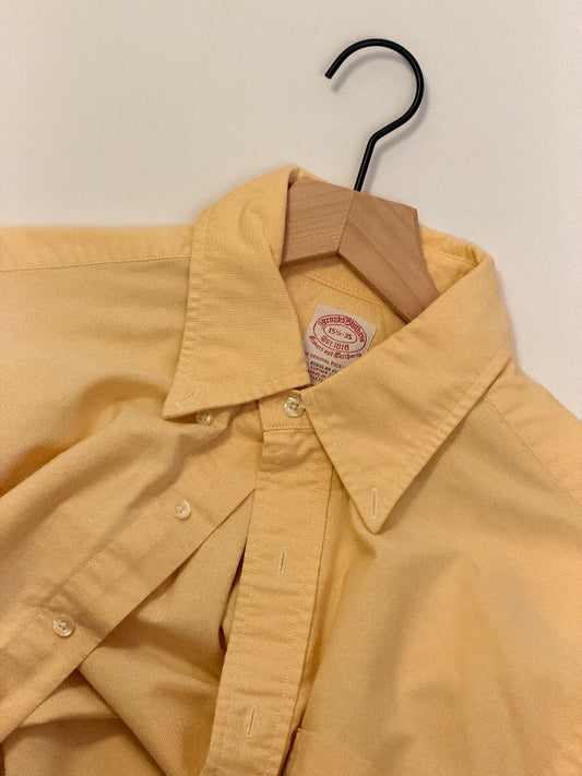 Yellow Brooks Brothers Vintage Brooks Brothers Yellow Oxford Cloth Button Down Shirt, M