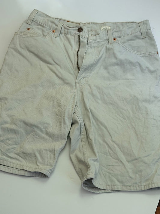 White Levis Vintage Levi's 560 Loose Fit White Shorts 33, 33