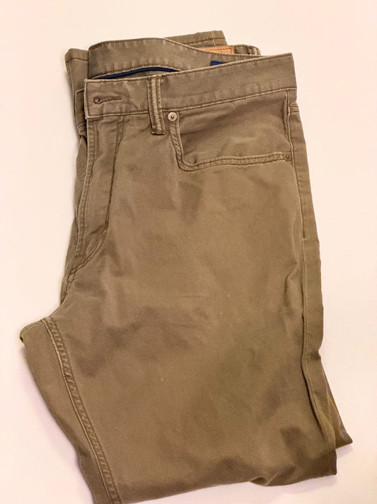 Green Ralph Lauren Polo RL Dungarees Olive Green 5 pocket pants, 34X 30